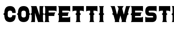 Confetti Western font preview